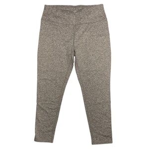 MTA Sport Athletic Legging Pants Womens Size XL Heather Gray Cropped